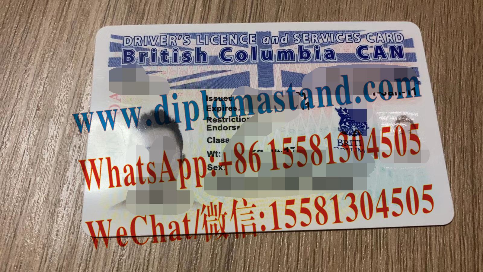 Buy British Columbia drivers license  Online