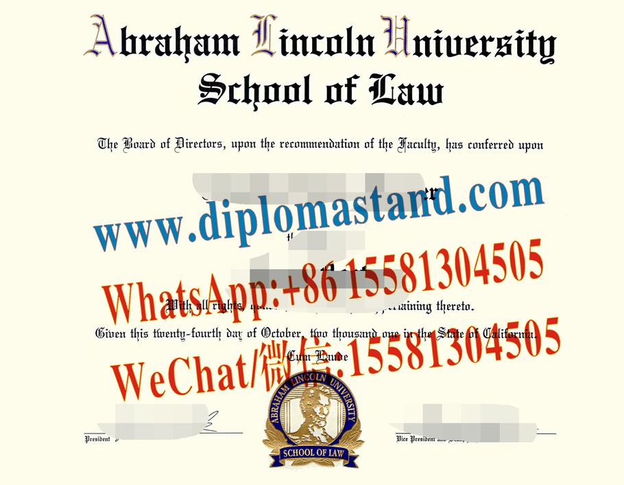 Buy fake Abraham Lincoln University Diploma