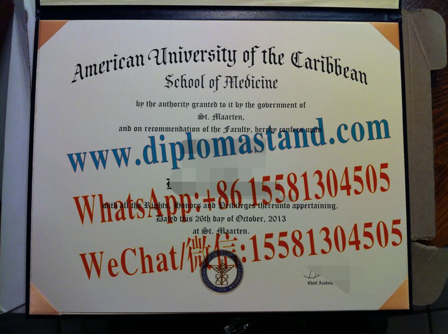 Buy fake American University of the Caribbean Diploma