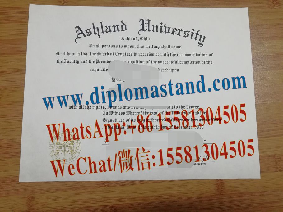 Buy fake Ashland University Diploma