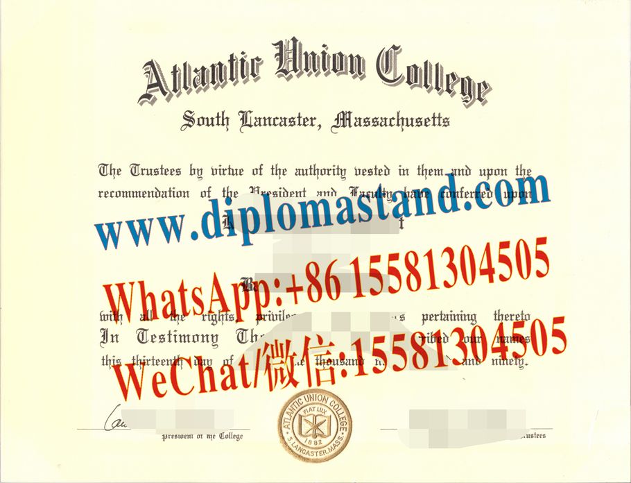 Buy fake Atlantic Union College Diploma