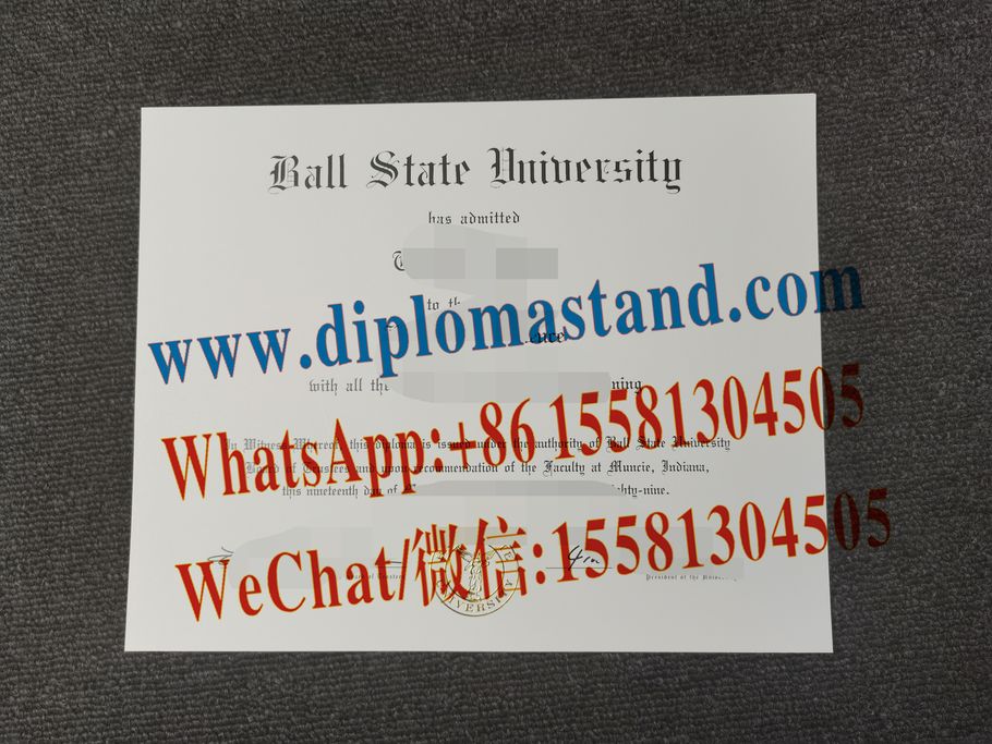 Buy fake Ball State University Diploma