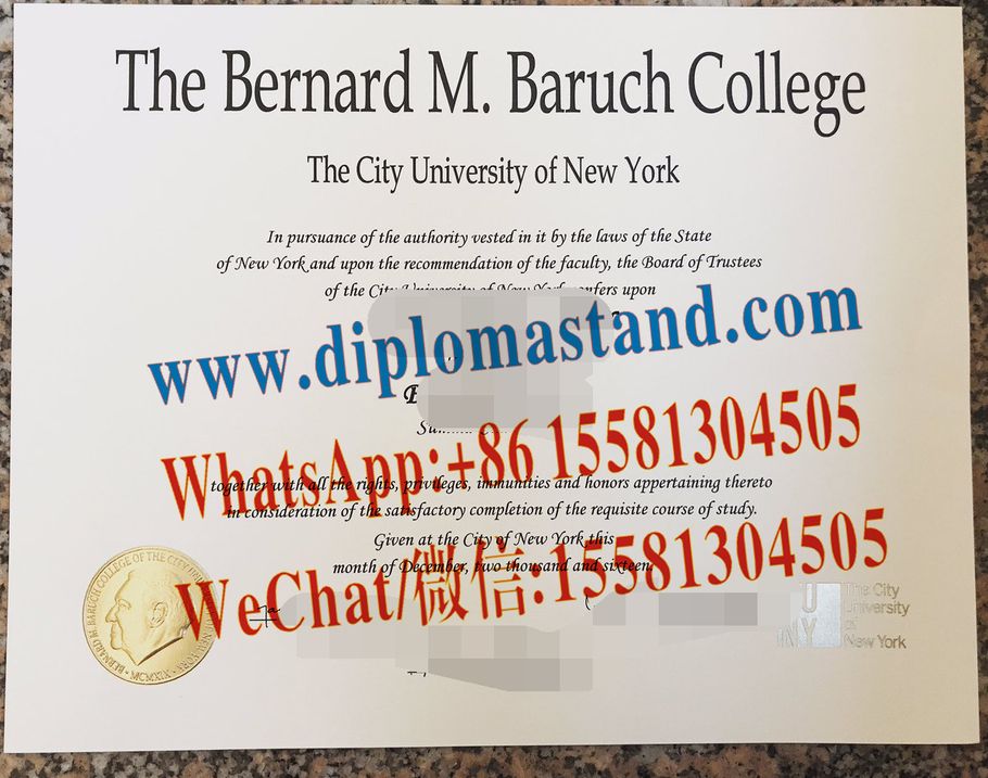 Buy fake Baruch College Diploma