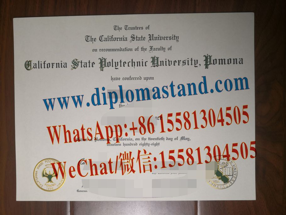 Buy fake Cal Poly Pomona Diploma