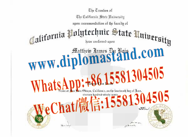 Buy fake California Polytechnic State University Diploma