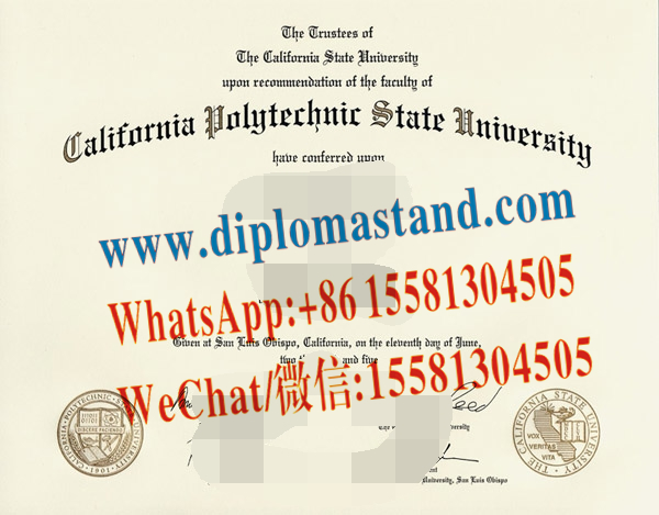 Buy fake California Polytechnic State University San Luis Obispo Diploma