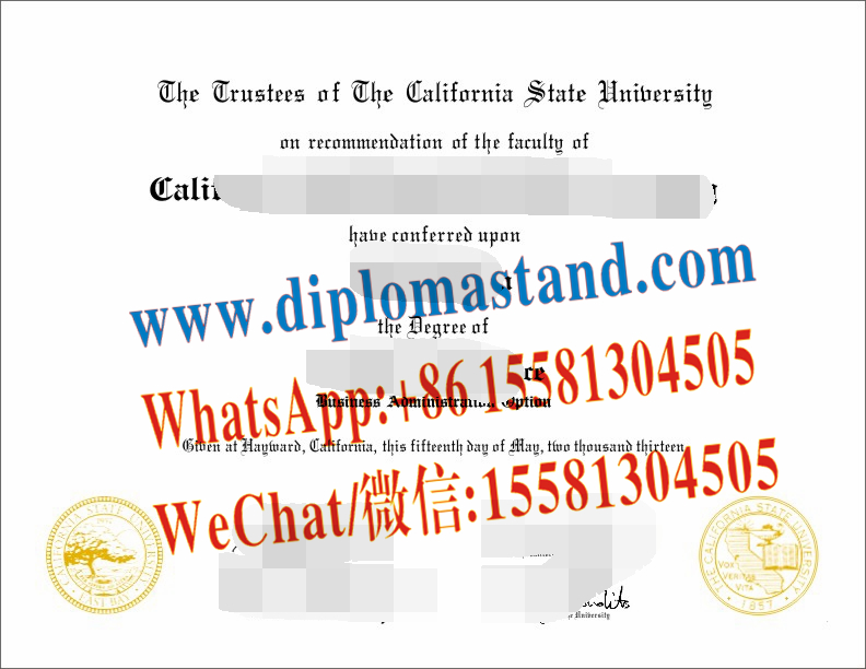 Buy fake California State University, East Bay Diploma