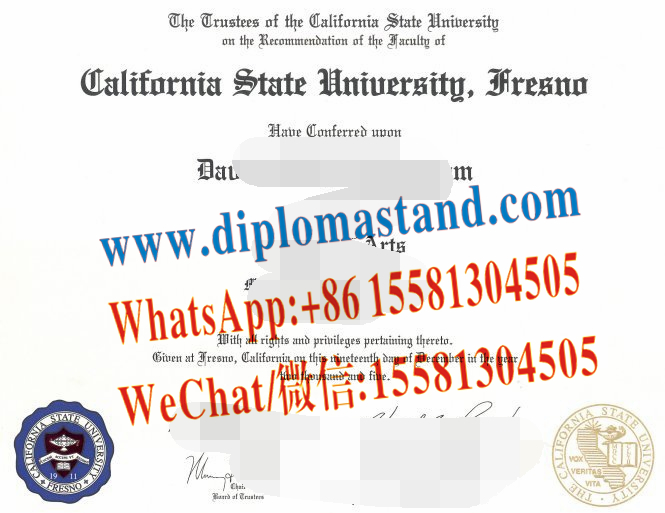 Buy fake California State University, Fresno Diploma