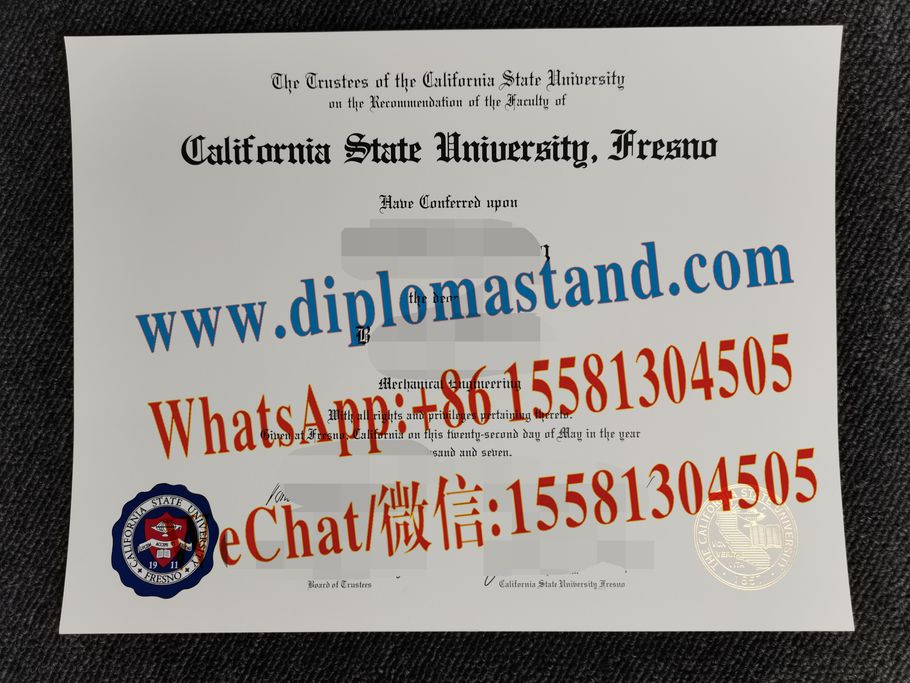 Buy fake California State University Fresno Diploma