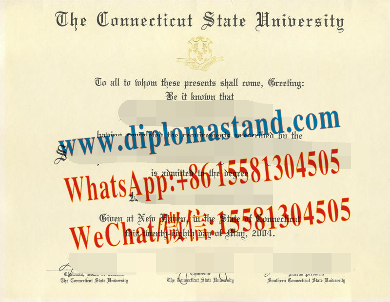 Buy fake Central Connecticut State University Diploma