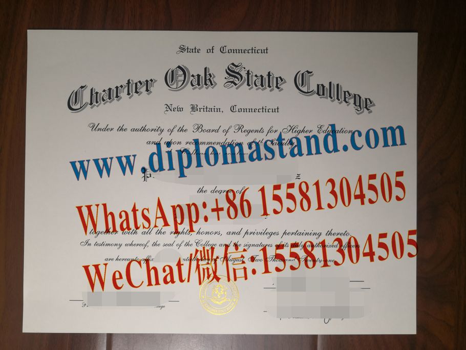 Buy fake Charter Oak State College Diploma