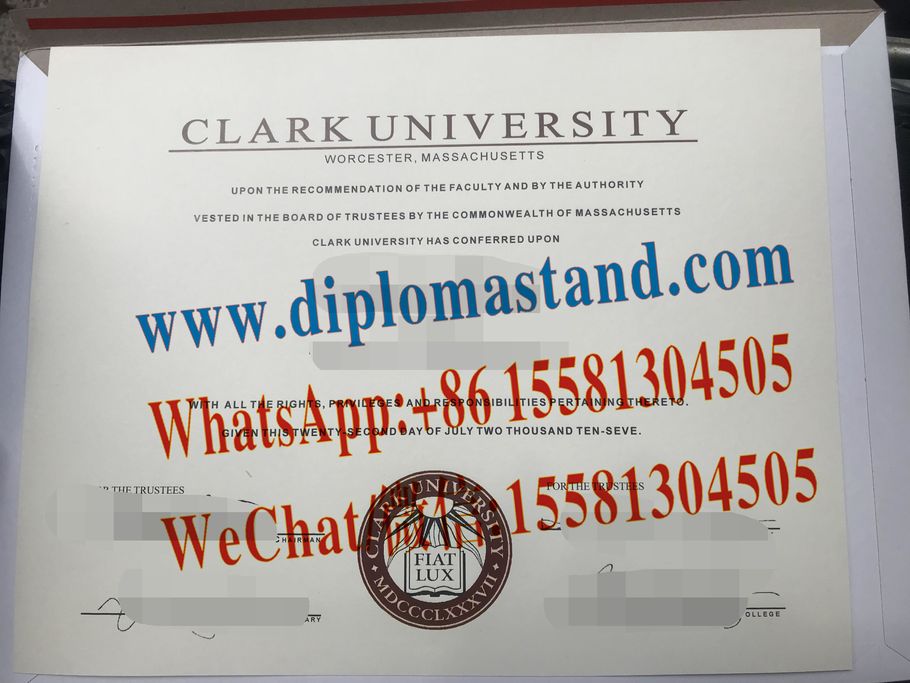 Buy fake Clark University Diploma