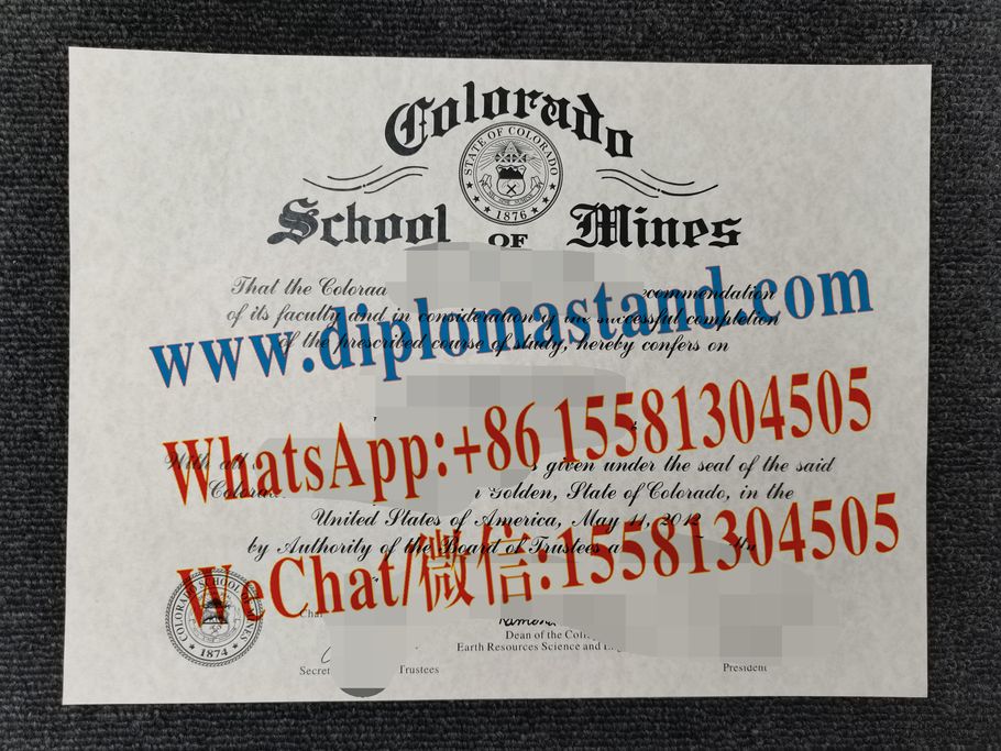 Buy fake Colorado School of Mines Diploma