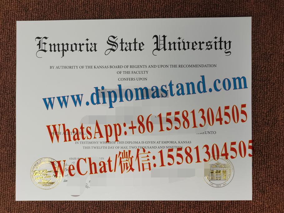 Buy fake Emporia State University Diploma