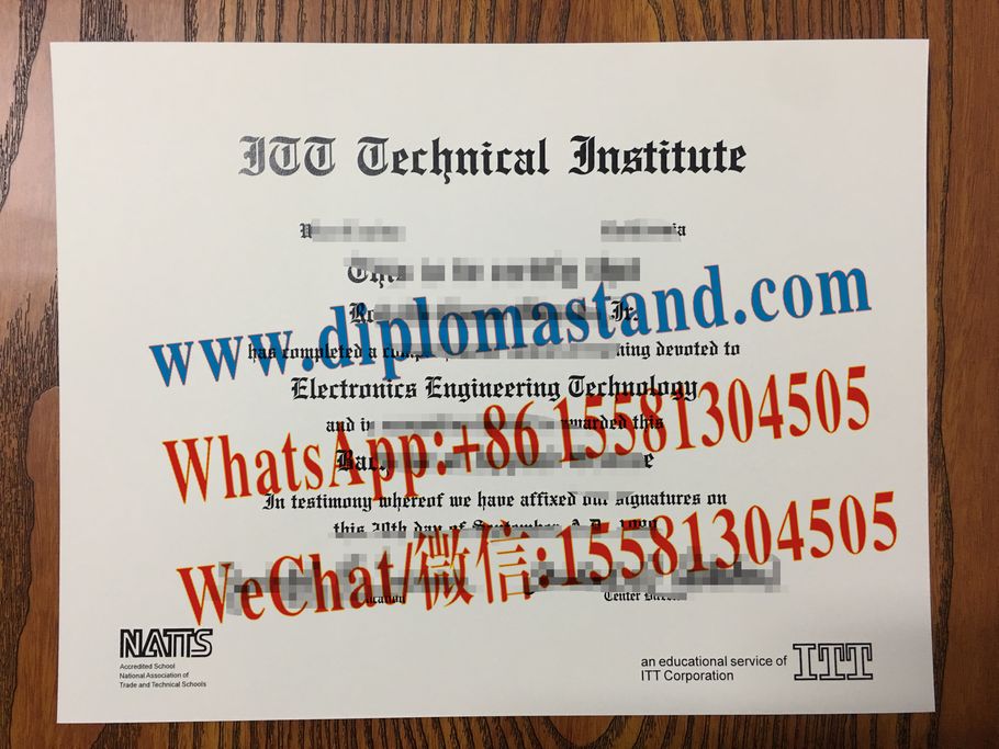 Buy fake ITT Technical Institute Diploma