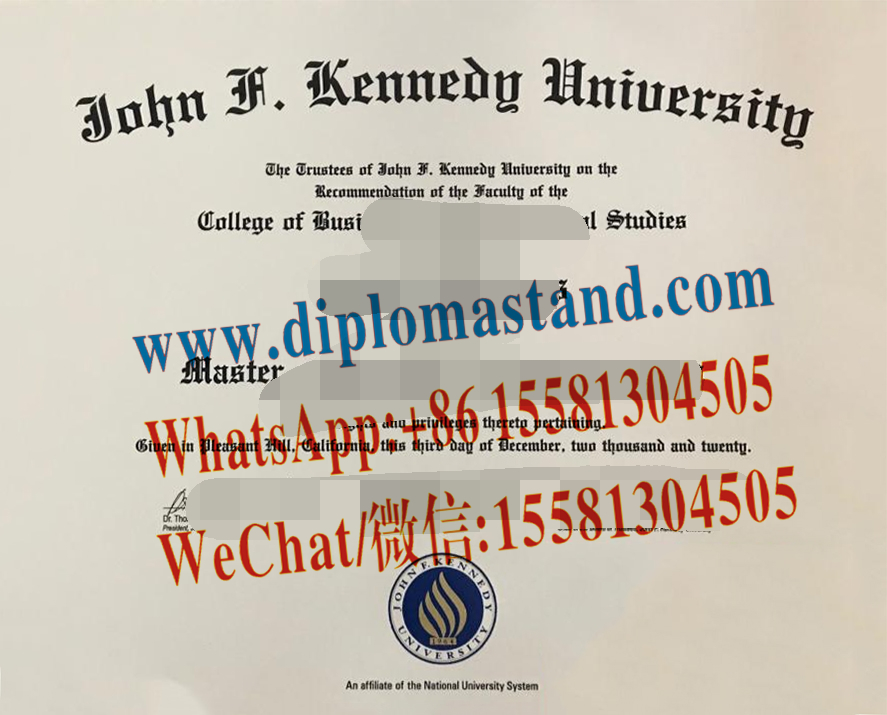 Buy fake John F. Kennedy University Diploma1