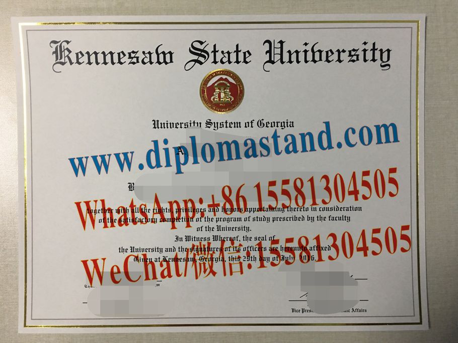 Buy fake Kennesaw State University Diploma