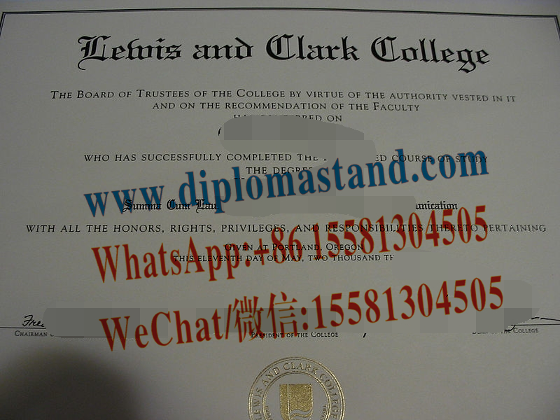 Buy fake Lewis and Clark College Diploma