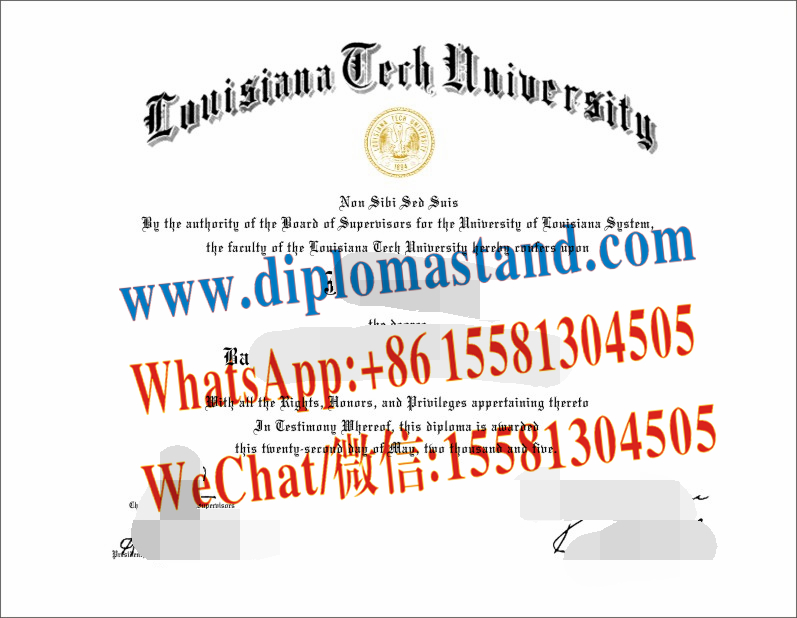 Buy fake Louisiana Tech University Diploma