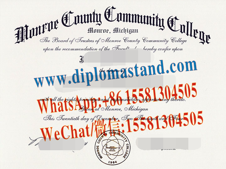 Buy fake Monroe County Community College Diploma