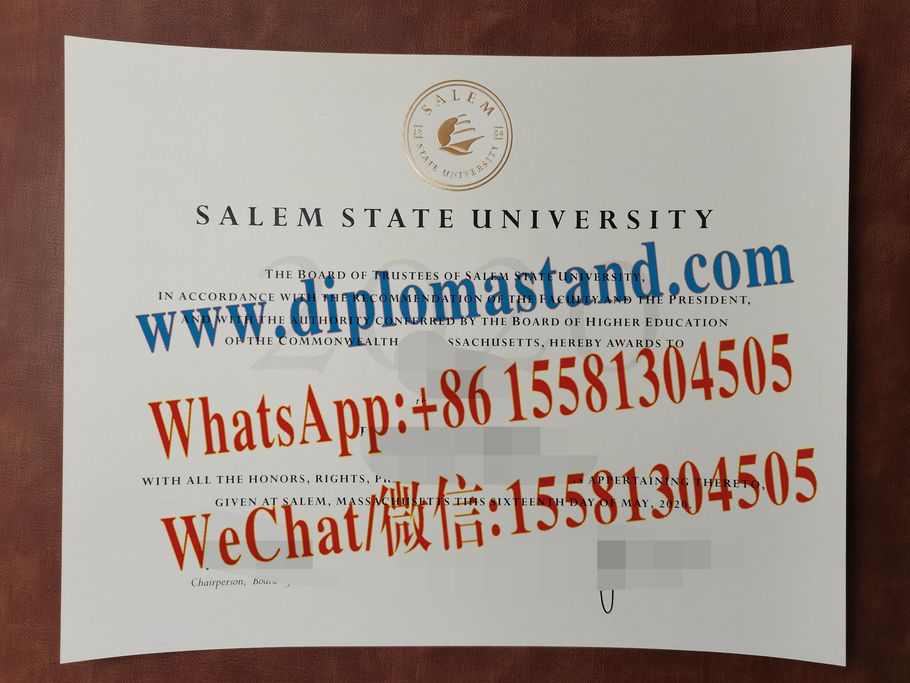 Buy fake Salem State University Diploma