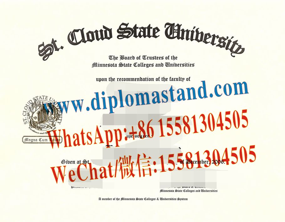 Buy fake St. Cloud State University Diploma