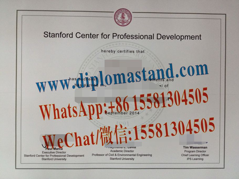 Buy fake Stanford Center for Professional Development Diploma