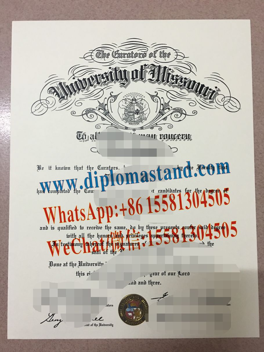 Buy fake University of Missouri Diploma