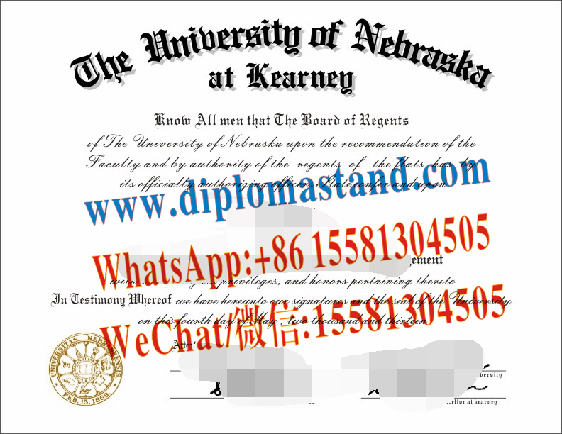 Buy fake University of Nebraska at Kearney Diploma