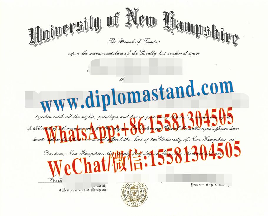 Buy fake University of New Hampshire Diploma