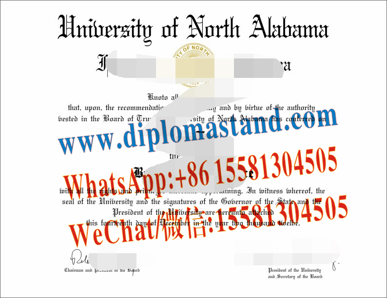 Buy fake University of North Alabama Diploma