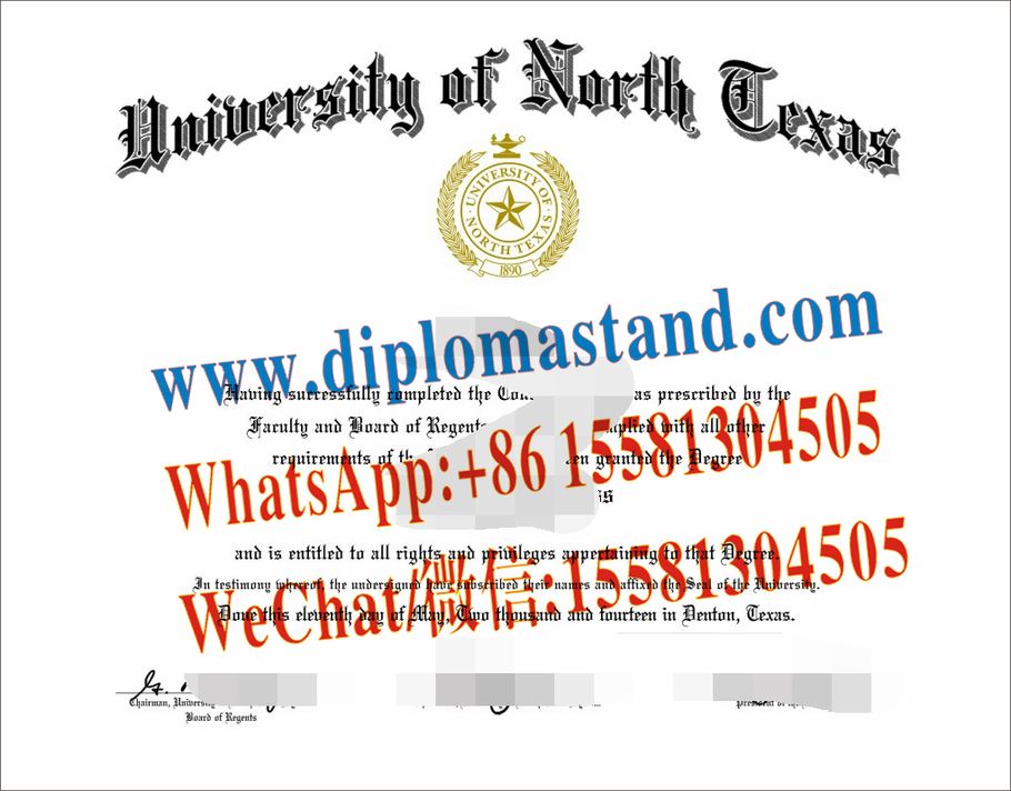 Buy fake University of North Texas Diploma