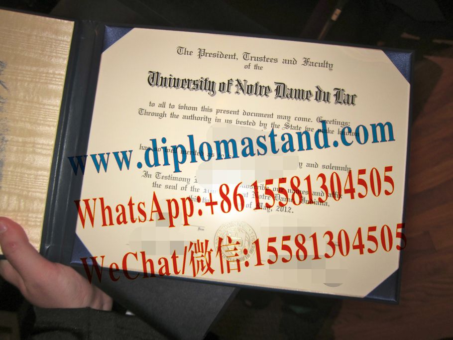 Buy fake University of Notre Dame Diploma