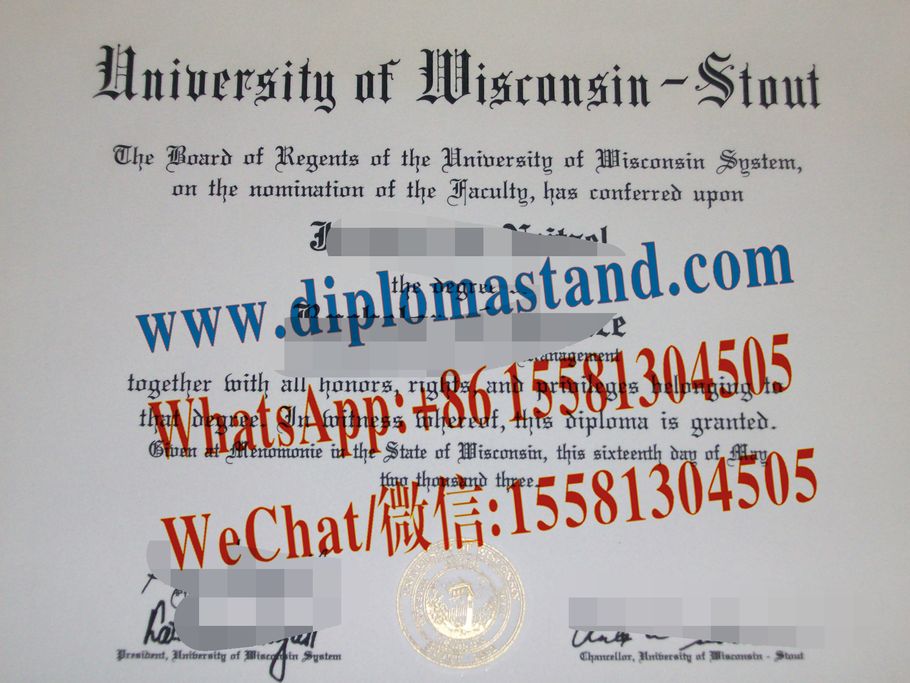 Buy fake University of Wisconsin Stout Diploma