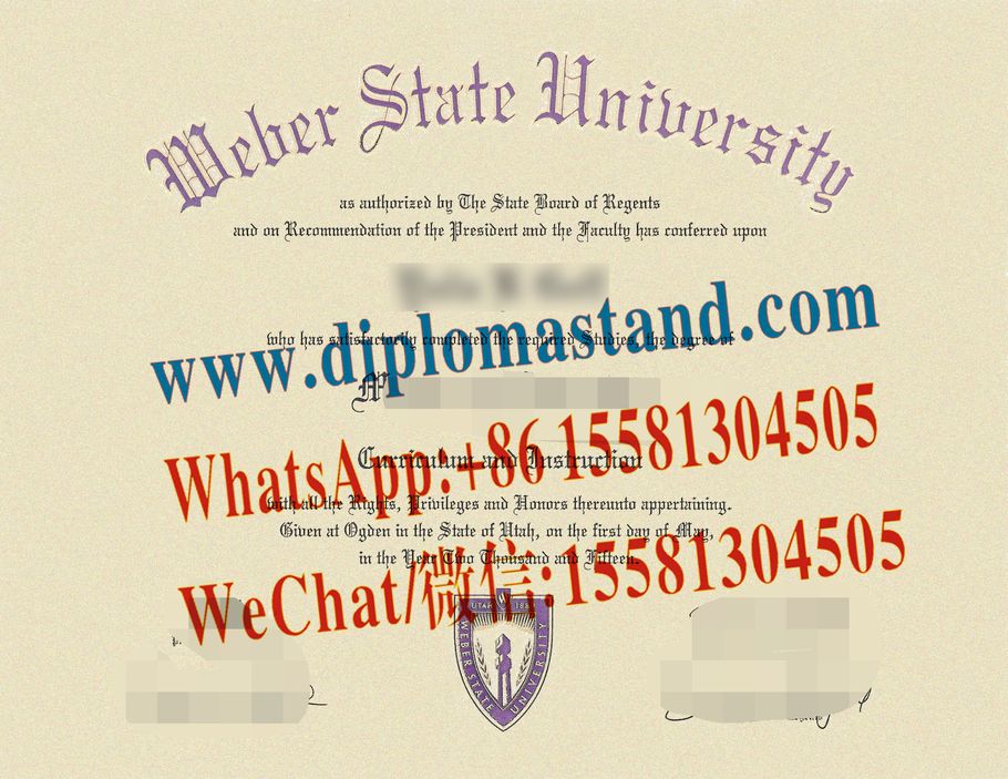 Buy fake Weber State University Diploma