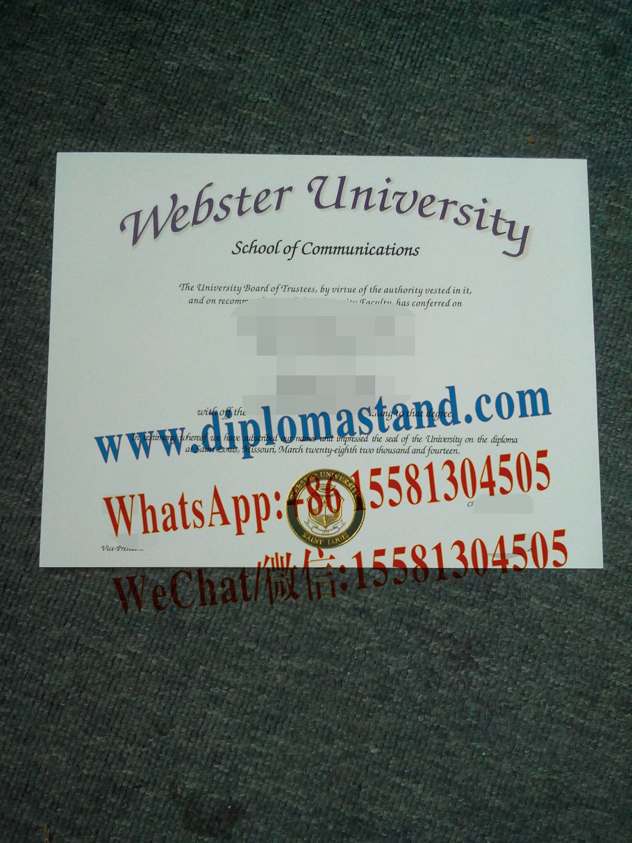 Buy fake Webster University Diploma