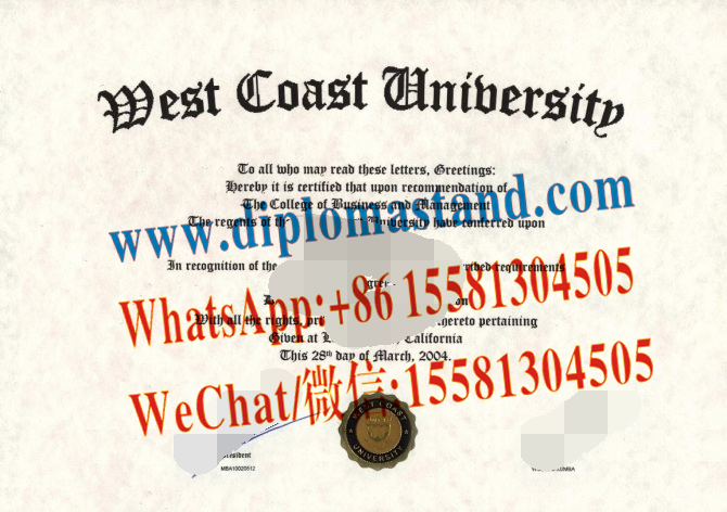 Buy fake West Coast University Diploma