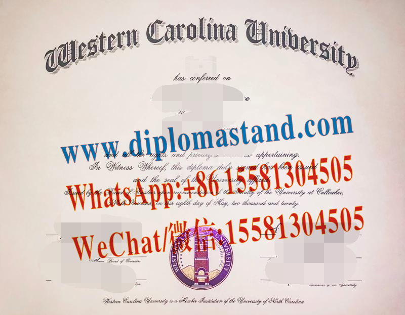 Buy fake Western Carolina University Diploma