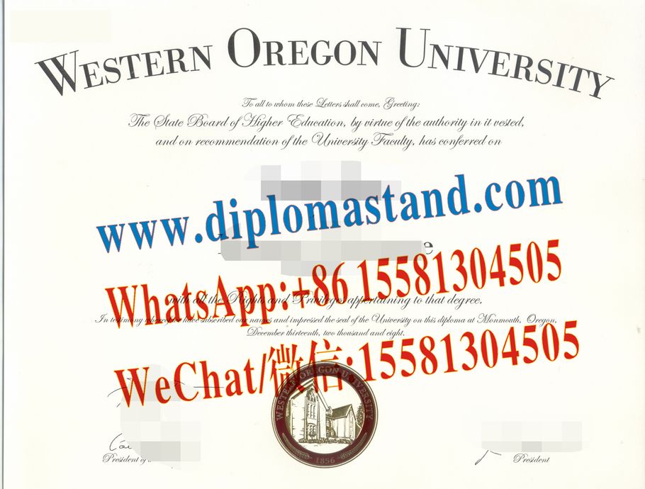 Buy fake Western Oregon University Diploma