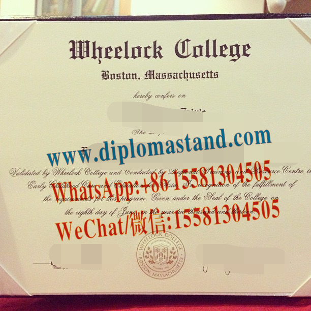 Buy fake Wheelock College Diploma