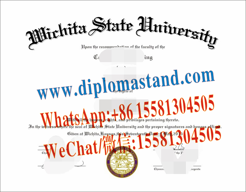 Buy fake Wichita State University Diploma