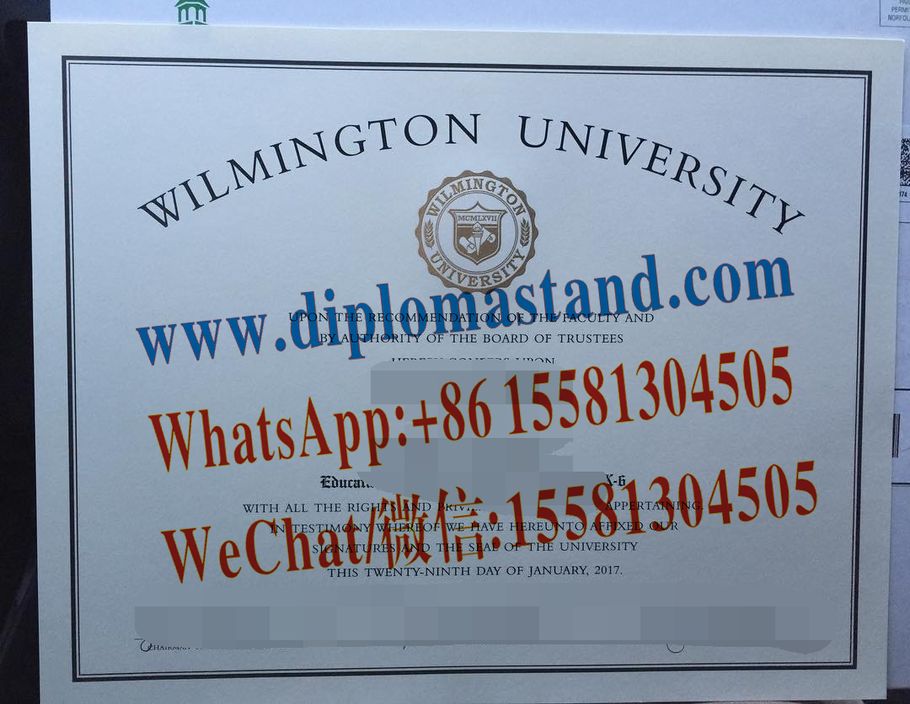 Buy fake Wilmington University Diploma