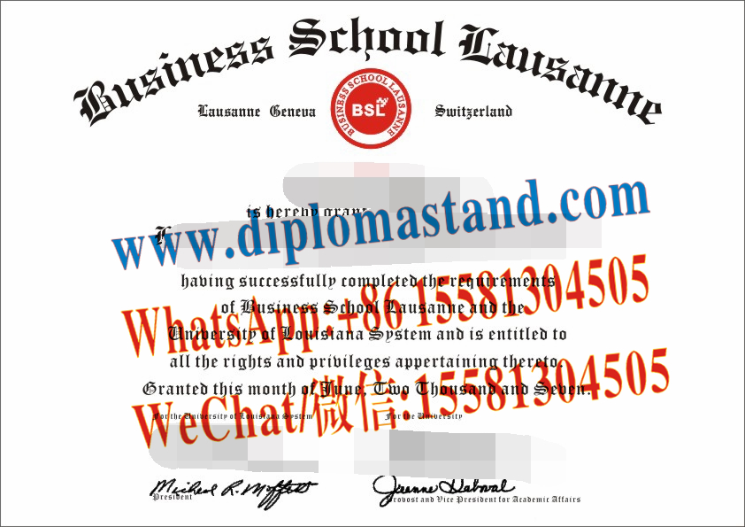 Buy fake business school lausanne Diploma