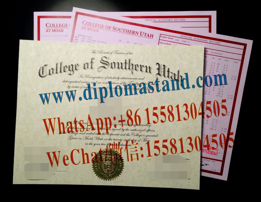 Buy fake college of southern utah Diploma