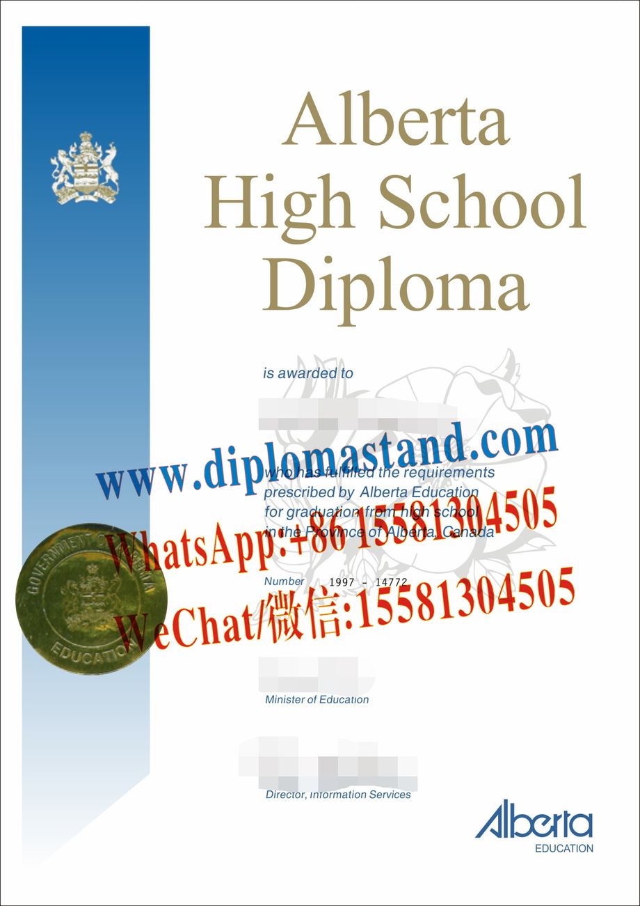 Fake Alberta High School Certificate