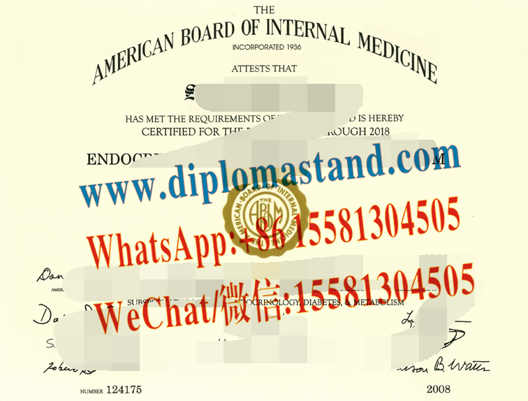 Fake American Board Of Internal Medicine Certificate