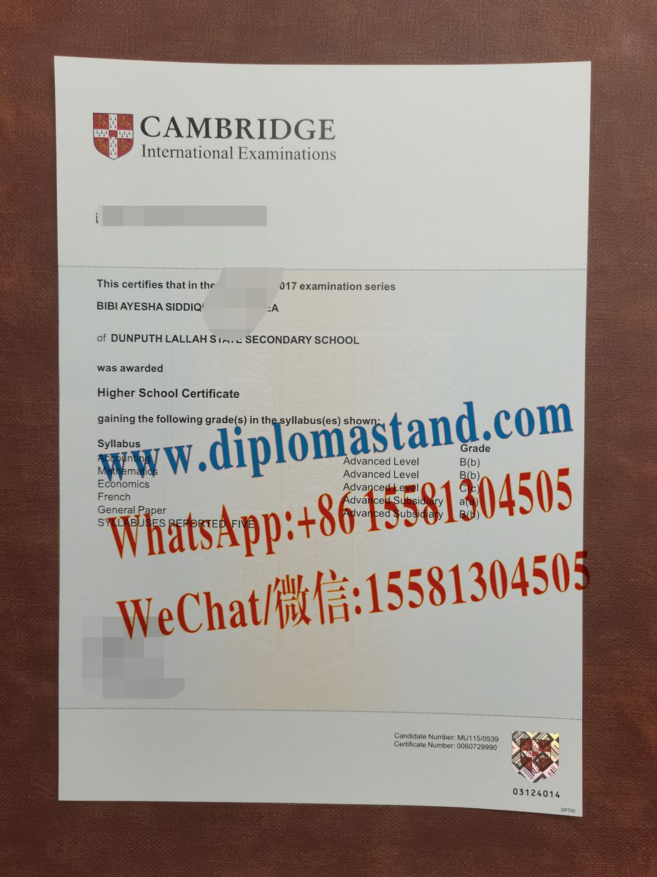 Fake Cambridge International Examinations Diploma Makers