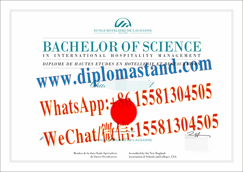 Fake EHL Hospitality Business School Diploma Transcript