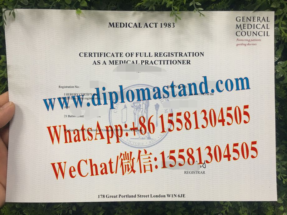 Fake General Medical Council Certificate