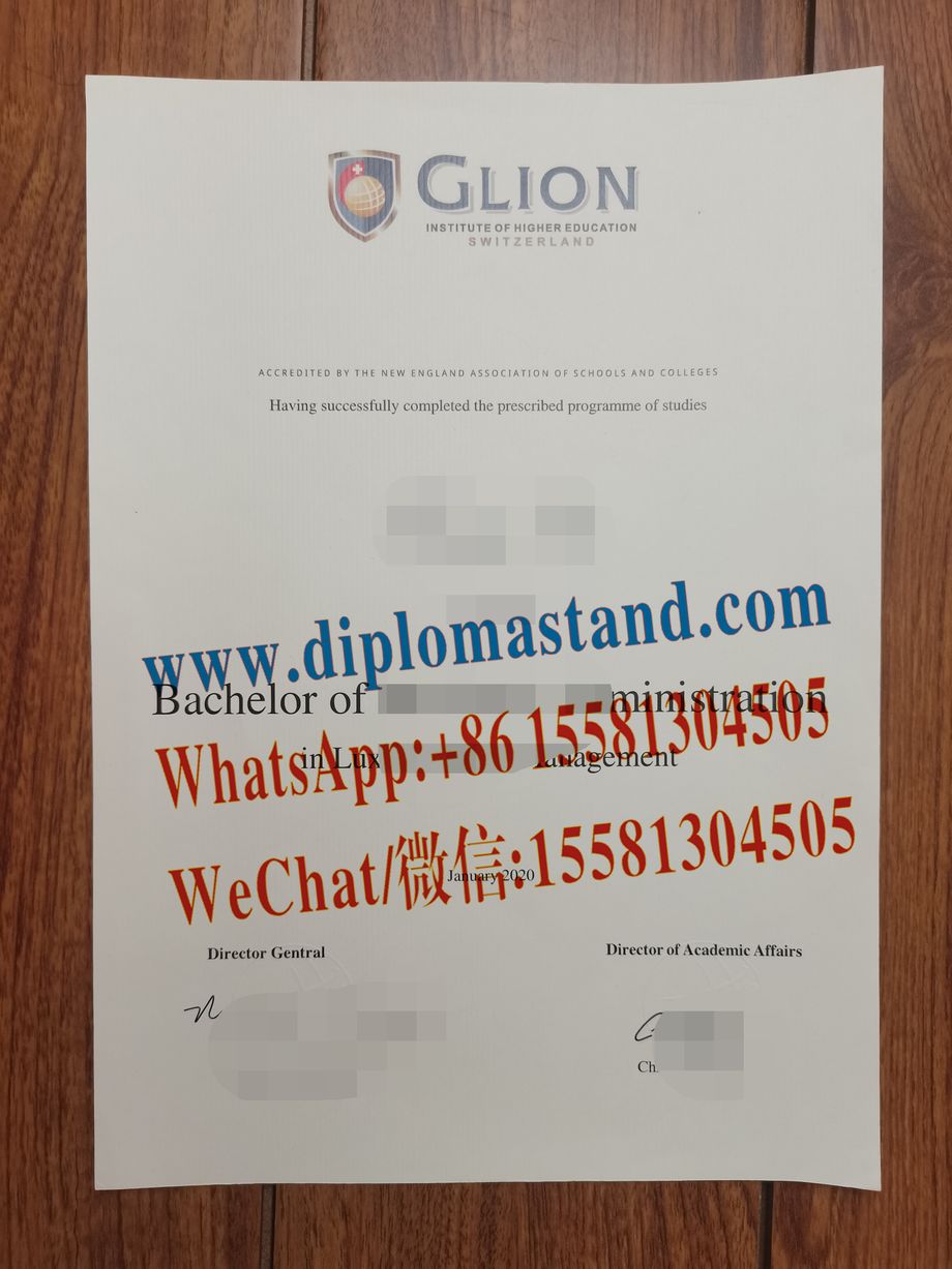 Fake Glion Institute of Higher Education  Diploma Transcript